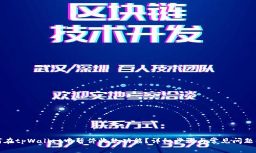 如何在tpWallet中暂停收款功能？详细步骤与常见问题解析